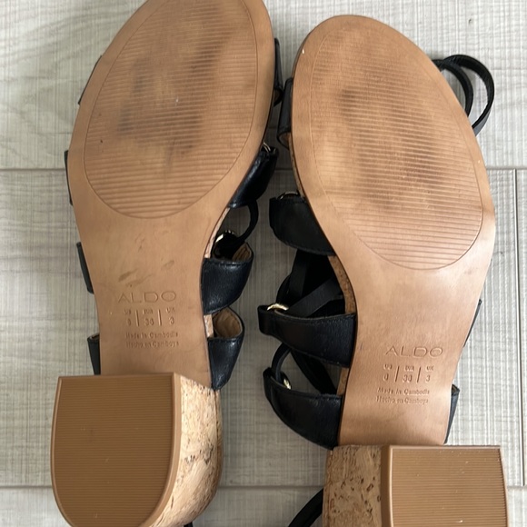 Aldo black lace-up sandals - Picture 5 of 5